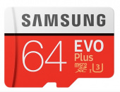 VIDEO MICRO SD-КАРТА 64GB класс 10 SAMSUNG EVO PLUS 64ГБ