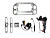 Переходная рамка для Volkswagen Tiguan 1 NF (2006-2011) F1 9 дюймов