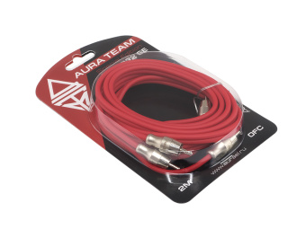 Aura RCA-B22 SE RCA-кабель 2 канала бескислородная медь  (2 метра крассный)