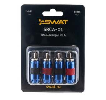 Разъем RCA SWAT SRCA-01  синий  (упак 4 шт)
