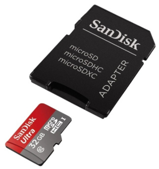Sandisk MicroSD 32gb+адаптер class 10