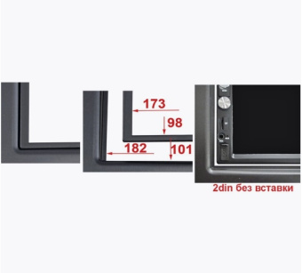 INTRO RKIA-N28-G KIA Rio 11+  2DIN (крепеж) серая