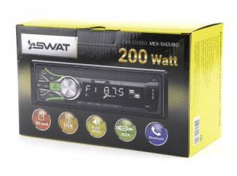 SWAT MEX-1042 UBG, 4*50 вт, зел. Автопроигрыватель