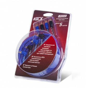 Межблочник KICX LRCA 45 (4RCA-4RCA) (5м)