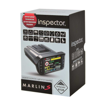 Видеорегистратор с сигнатурным радар-детектором и LNA-усилителем Inspector Marlin S Pro